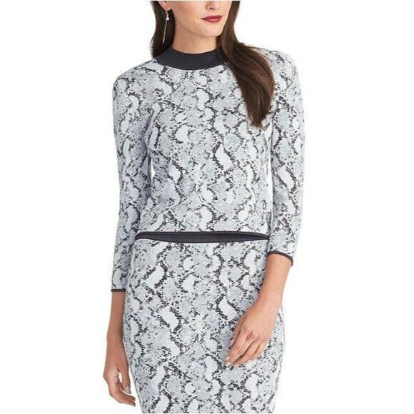 RACHEL Rachel Roy Sweaters - RACHEL Rachel Roy  Lindey Snake-Embossed Sweater S